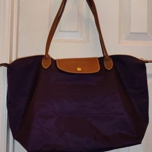 Large Longchamp Le Pliage [Large] in Purple